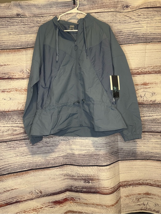 Mono B Jackets & Blazers - Mono B Slate Blue Water-Resistant Active Jacket, new, large
